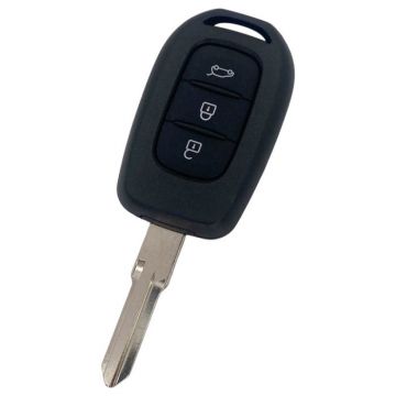 Renault 3-knops sleutelbehuizing - sleutelbaard punt met inkeping rechts