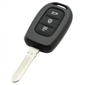 Renault 3-knops sleutelbehuizing - sleutelbaard punt (model 3)