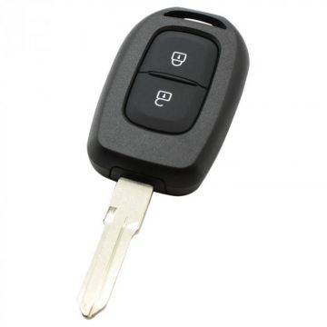 Renault 2-knops sleutelbehuizing - sleutelbaard punt met inkeping rechts
