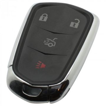 Cadillac 3-knops smart key behuizing met paniek knop