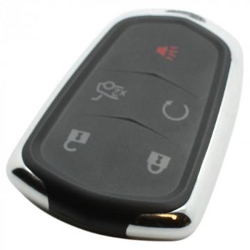 Cadillac 4-knops smart key behuizing met paniek knop
