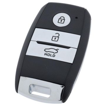 Kia 3-knops Smart Key Behuizing - sleutelbaard recht met inkeping rechts