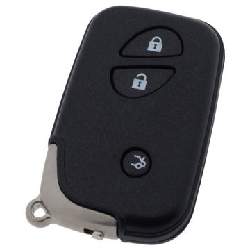 Lexus 3-knops smart key - sleutelbaard recht met inkeping midden (model 2)