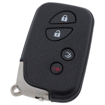 Lexus 4-knops smart key - sleutelbaard recht met inkeping midden