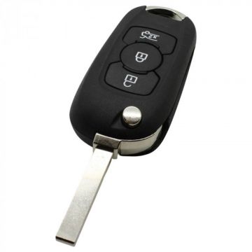 Opel 3-knops klapsleutel - sleutelbaard recht
