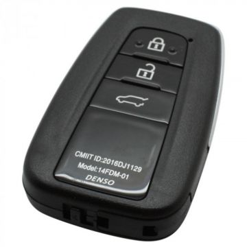 Toyota 3-knops Smart Key behuizing - sleutelbaard recht (model 2)
