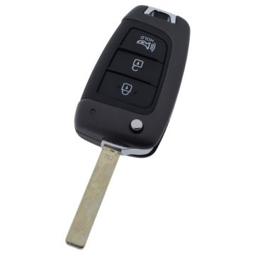 Hyundai 3-knops klapsleutel - sleutelbaard recht