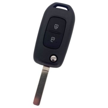 Renault 2-knops klapsleutel - sleutelbaard recht -  VA2