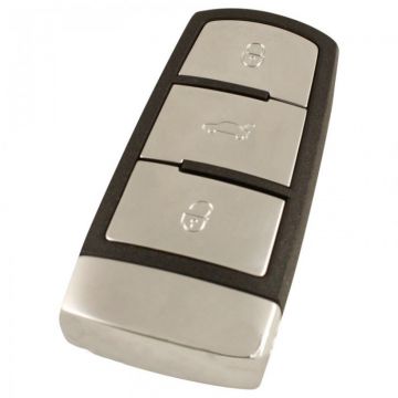 Volkswagen 3-knops Smart Key met elektronica 433MHZ - ID48 transponder