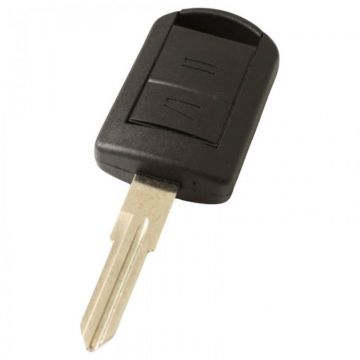 Opel 2-knops sleutelbehuizing - sleutelbaard punt inkeping rechts met elektronica 433MHZ - ID40 transponder