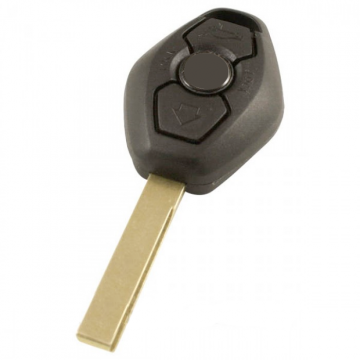 BMW 3-knops sleutelbehuizing - sleutelbaard recht met elektronica 434MHZ - 7935 transponder