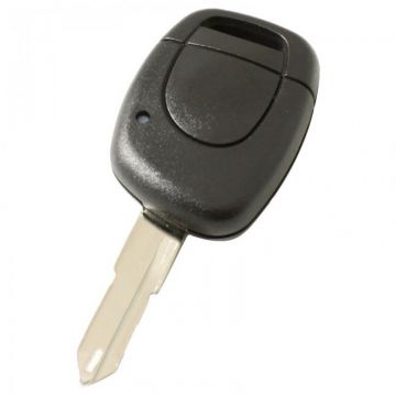 Renault 1-knops sleutelbehuizing - sleutelbaard punt met opening met elektronica 433MHZ - 7947 transponder