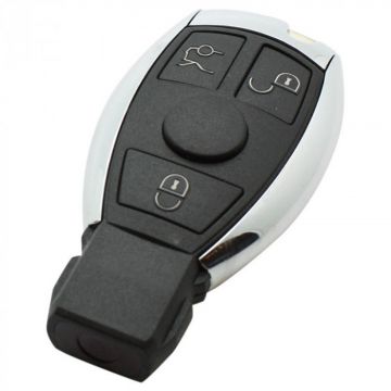 Mercedes 3-knops smart key behuizing met elektronica 433MHZ (model 2)