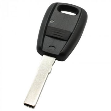 Fiat 1-knops sleutelbehuizing zwart - sleutelbaard recht met elektronica 434MHZ - geschikt voor Fiat Punto en Fiat Doblo