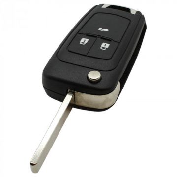 Chevrolet 3-knops klapsleutel met elektronica 433MHZ - PCF7952 transponder