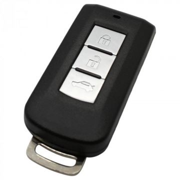 Mitsubishi 3-knops Smart Key Behuizing met elektronica 434MHZ - PCF7952 - ID46 transponder