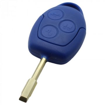 Ford 3-knops sleutelbehuizing - sleutelbaard rond met elektronica 434MHZ - 4D63 transponder - geschikt voor Ford Transit