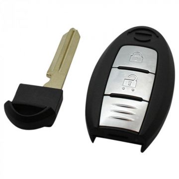 Nissan 2-knops Smart Key Behuizing met elektronica 434MHZ - ID46 transponder Image