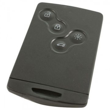 Renault 4-knops smartcard met elektronica 433 MHZ - PCF7953M - HITAG AES - 4A CHIP transponder (Keyless Go)