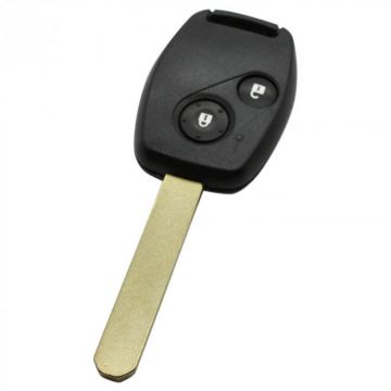 Honda 2-knops sleutelbehuizing - sleutelbaard recht met elektronica 433MHZ - ID48 transponder (model 2)