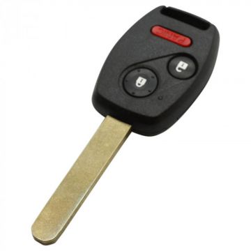 Honda 2-knops sleutelbehuizing met paniek knop met elektronica 433MHZ - ID48 transponder