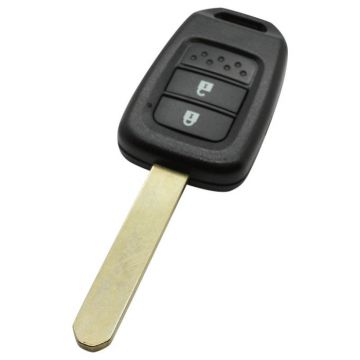 Honda 2-knops sleutelbehuizing - sleutelbaard recht met elektronica 434MHZ - PCF7961X transponder