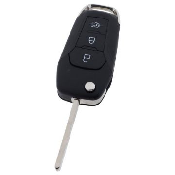 Ford 3-knops klapsleutel - sleutelbaard recht met elektronica 434MHZ - ID49 transponder