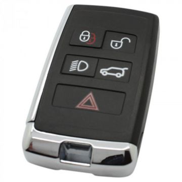 Land Rover 5-knops smart key met elektronica 433MHZ - ID49 transponder voor oa Range Rover