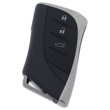 Lexus 3-knops smart key - sleutelbaard recht met inkeping midden (model 3)