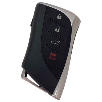 Lexus 4-knops smart key - sleutelbaard recht met inkeping midden (model 2)