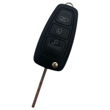 Ford 3-knops klapsleutel - sleutelbaard recht met elektronica 434MHZ -  Hitag Pro - 49 Chip - GK2T-15K601-AA - A2C94379402 geschikt voor Ford Transit (OEM)