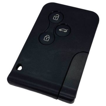 Renault Megane 3-knops smartcard - sleutelbaard punt met elektronica 434MHZ - PCF7942A transponder - Keyless Go