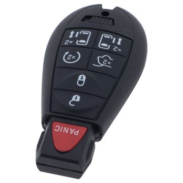 Chrysler 6-knops smart key met paniek knop met elektronica - ID46 PCF7941 - M3N5WY783X