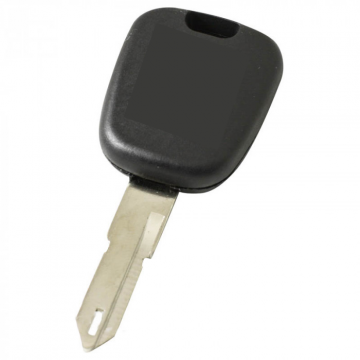 Peugeot contactsleutel met transponder (ID46) - sleutelbaard punt met opening