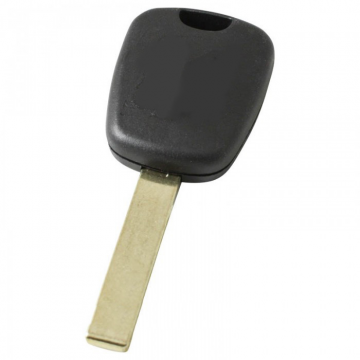 Peugeot contactsleutel met transponder (ID46) - sleutelbaard recht met inkeping