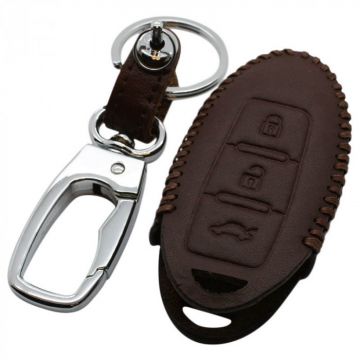 Nissan 3-knops smart key sleutelhoes - bruin