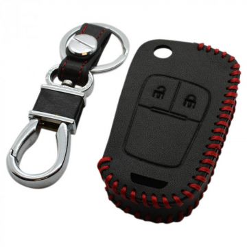 Opel 2-knops klapsleutel sleutelhoes - zwart (model 2)