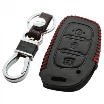 Hyundai 3-knops klapsleutel sleutelhoes - zwart