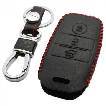 Kia 3-knops smart key sleutelhoes - zwart