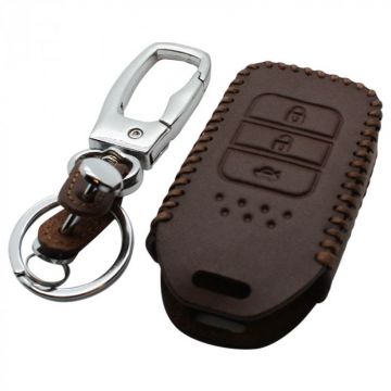 Honda 3-knops smart key sleutelhoes - bruin