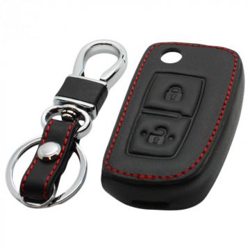 Mercedes 2-knops klapsleutel sleutelhoes - zwart