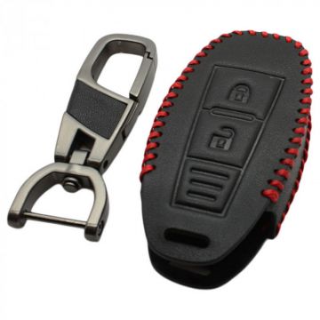 Nissan 2-knops smart key sleutelhoes - zwart  (model 2)