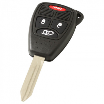 Chrysler 2-knops sleutelbehuizing met paniek knop - sleutelbaard punt
