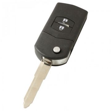 Mazda 2-knops klapsleutel - sleutelbaard punt met inkeping rechts (model 2)