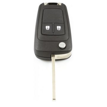 Opel 2-knops klapsleutel - sleutelbaard recht