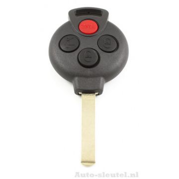 Smart 3-knops sleutelbehuizing met paniek knop - sleutelbaard recht
