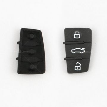 Audi 3-knops drukknoppen voor klapsleutels
