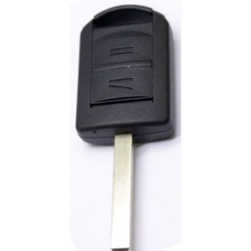 Opel 2-knops sleutelbehuizing - sleutelbaard recht met elektronica 433MHZ - ID40 transponder (model 1)