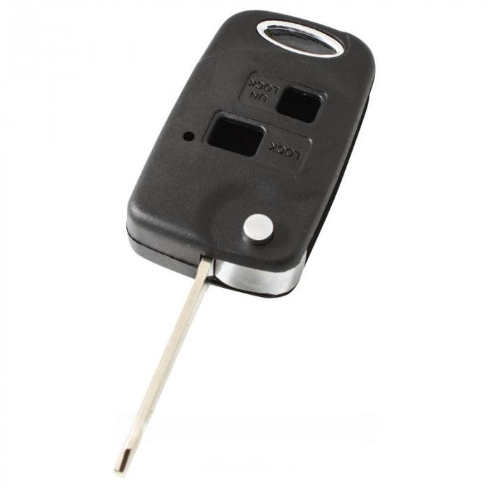 Toyota 2-knops klapsleutel - sleutelbaard punt met inkeping links (ombouwset) main product photo