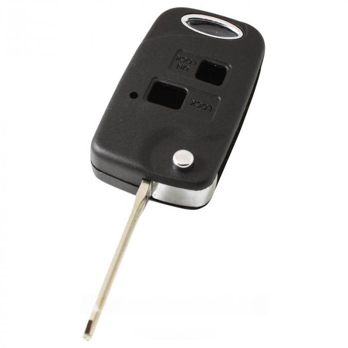 Toyota 2-knops klapsleutel - sleutelbaard punt met inkeping rechts (ombouwset) main product photo